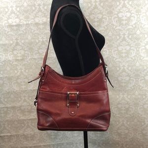 Etienne Aigner Red Pebble Leather Purse